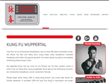 Tablet Screenshot of kungfu-wuppertal.com